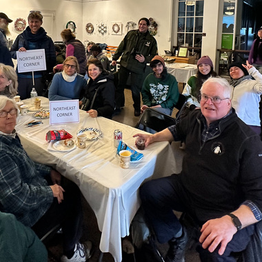 Participants at the Central Park compilation (held in the Arsenal) following the count in 2022. Photo: NYC Bird Alliance