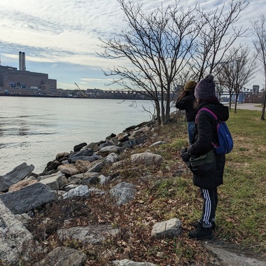 Volunteers participate in the 123rd Christmas Bird Count (December 18, 2022) at Randall's Island. Photo: NYC Bird Alliance